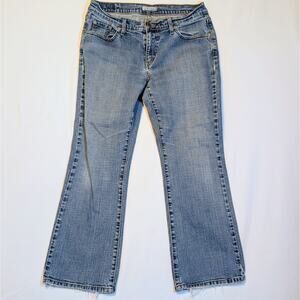 Women's Levi's Curvy Boot Cut 529 Light Wash Jeans 14 Petite 32x27 Worn In